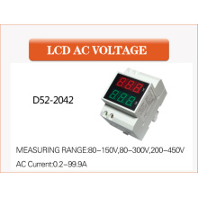 DIN-Schiene Schiebe-Weg Digital LED AC Voltmeter Amperemeter